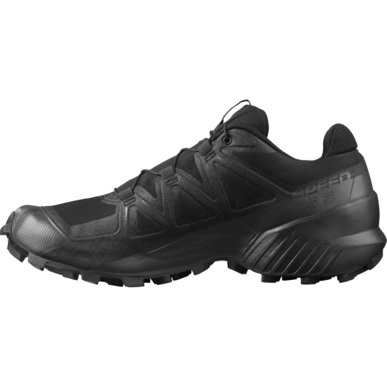 Black Salomon Speedcross 5 Men's Trail Running Shoes | IE LI1407